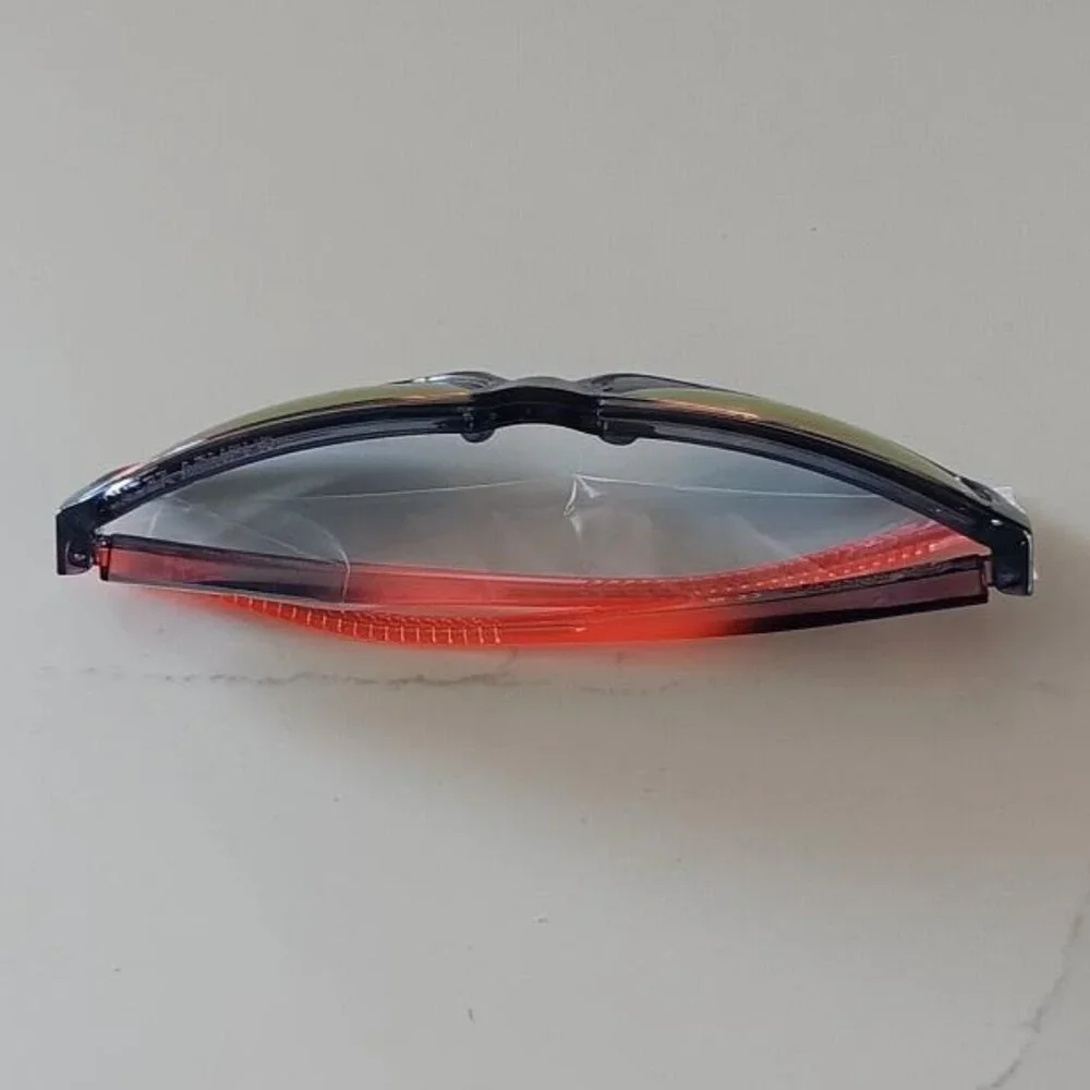 UNDER ARMOUR KICKOFF Sunglasses Red Mirror Lens Rectangular Gray Frame NEW
